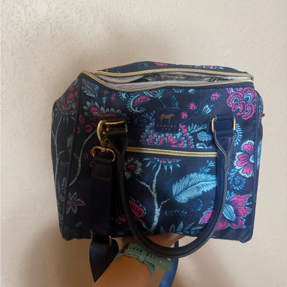 Blue and Pink Floral Lunch Box